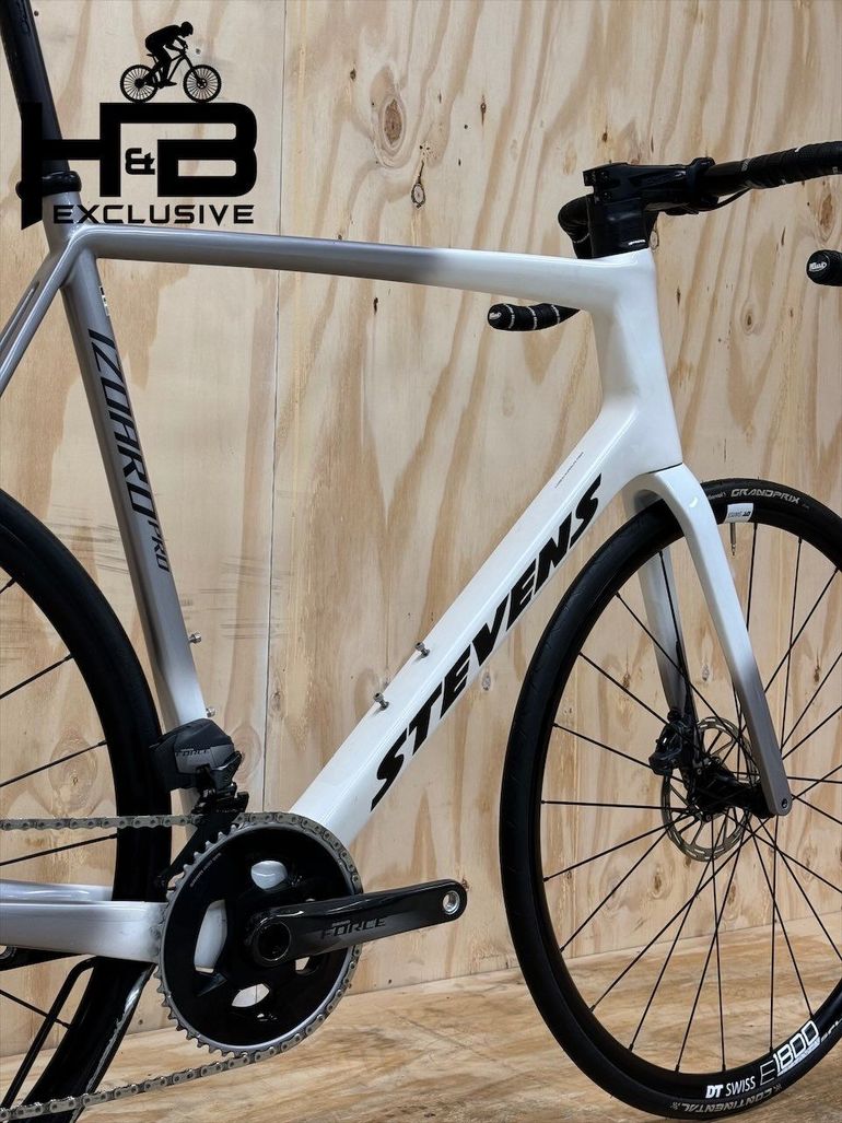 Used Stevens Izoard Pro Disc Carbon Sram Force AXS 2022 Road & Gravel, White — image 11 of 13
