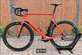 Used Canyon AEROAD CF SLX 9.0 SL Di2 2018 Road & Gravel, Red — image 3 of 14