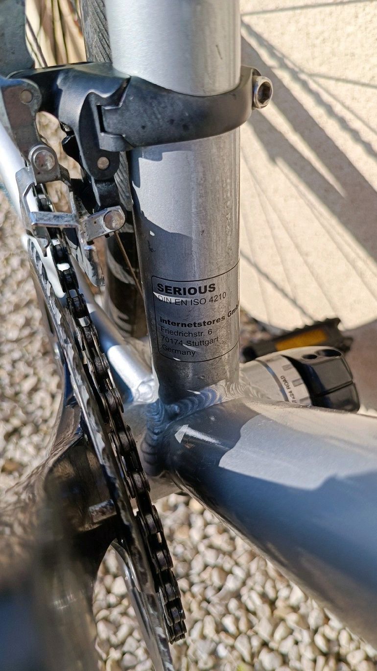 Used Serious Vélo Gravel/course SERIOUS Valparola X Disc argent 2020 T:M 54 2021 Road & Gravel, Light Gray — image 7 of 8