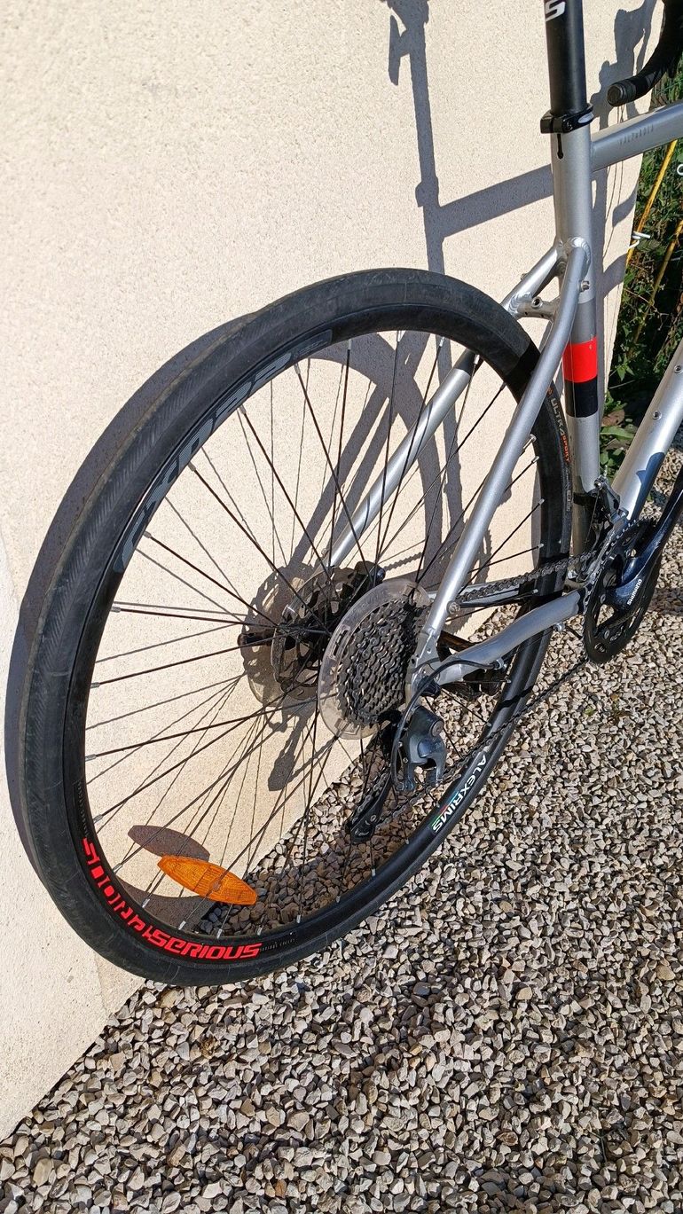 Used Serious Vélo Gravel/course SERIOUS Valparola X Disc argent 2020 T:M 54 2021 Road & Gravel, Light Gray — image 3 of 8