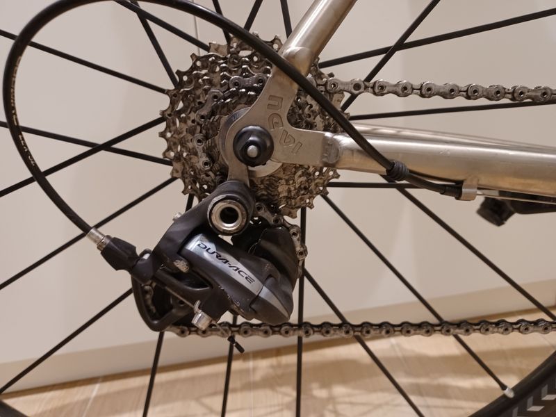 Used NO-LOGO NEVI STELVIO TITANIO MIS. 53 (TAGLIA S) 2009 Road & Gravel, Light Gray — image 6 of 7