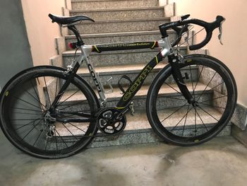 Tweedehands 8Bar COPPI CARBON EVOLUTION + 2 cerchi ricambio 2010 Road & Gravel