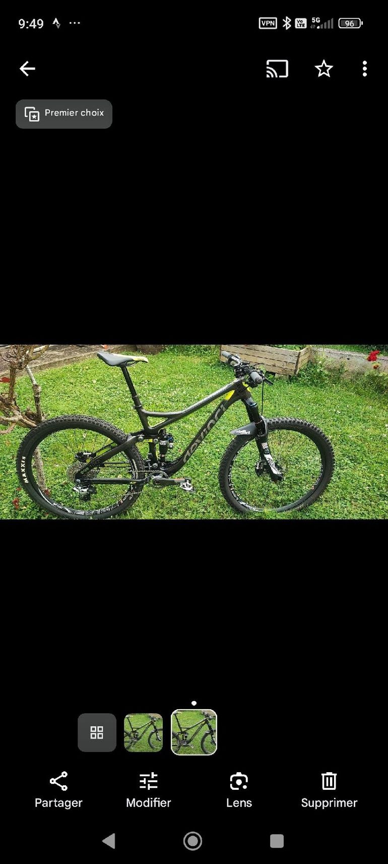 Used Devinci Troy Carbon SLX / XT 2017 2017 Mountainbike, Black, 27.5 — image 7 of 12