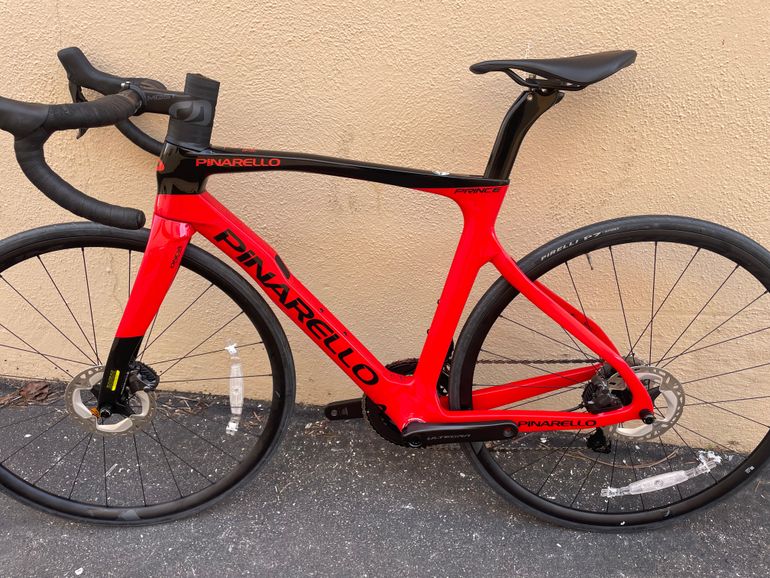 Used Pinarello Prince Disk Ultegra Di2 Bike 2021 2021 Road & Gravel, Red — image 2 of 6