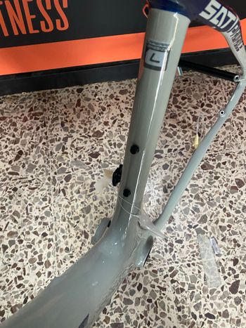 Used Lapierre Prorace SAT CF 7.9 Frameset 2024 Mountainbike, Light Gray — image 2 of 3