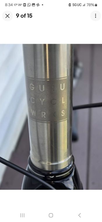 Used Guru Praemio R 2015 Road & Gravel, White — image 8 of 14