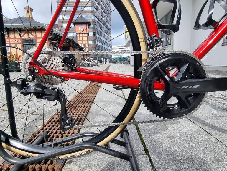 Used Genesis Volare Disc 853 Frameset 2022 Road & Gravel, Red — image 2 of 5