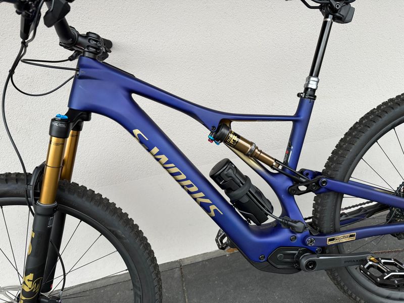 Used Specialized S-Works Turbo Levo SL Founder's Edition - Limited 2021 Mountainbike, Blue — image 11 of 13