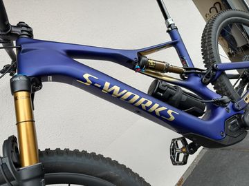 Used Specialized S-Works Turbo Levo SL Founder's Edition - Limited 2021 Mountainbike, Blue — image 12 of 13