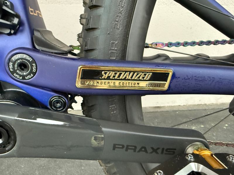 Used Specialized S-Works Turbo Levo SL Founder's Edition - Limited 2021 Mountainbike, Blue — image 4 of 13