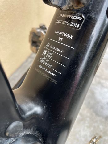 Gebrauchtes Merida NINETY-SIX XT 2019 2019 Mountainbike, Schwarz, 29 — Bild 9 von 9