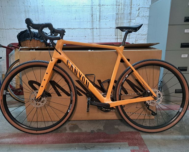 Used Canyon Grizl CF SL 6 2023 2023 Road & Gravel, Orange — image 1 of 10