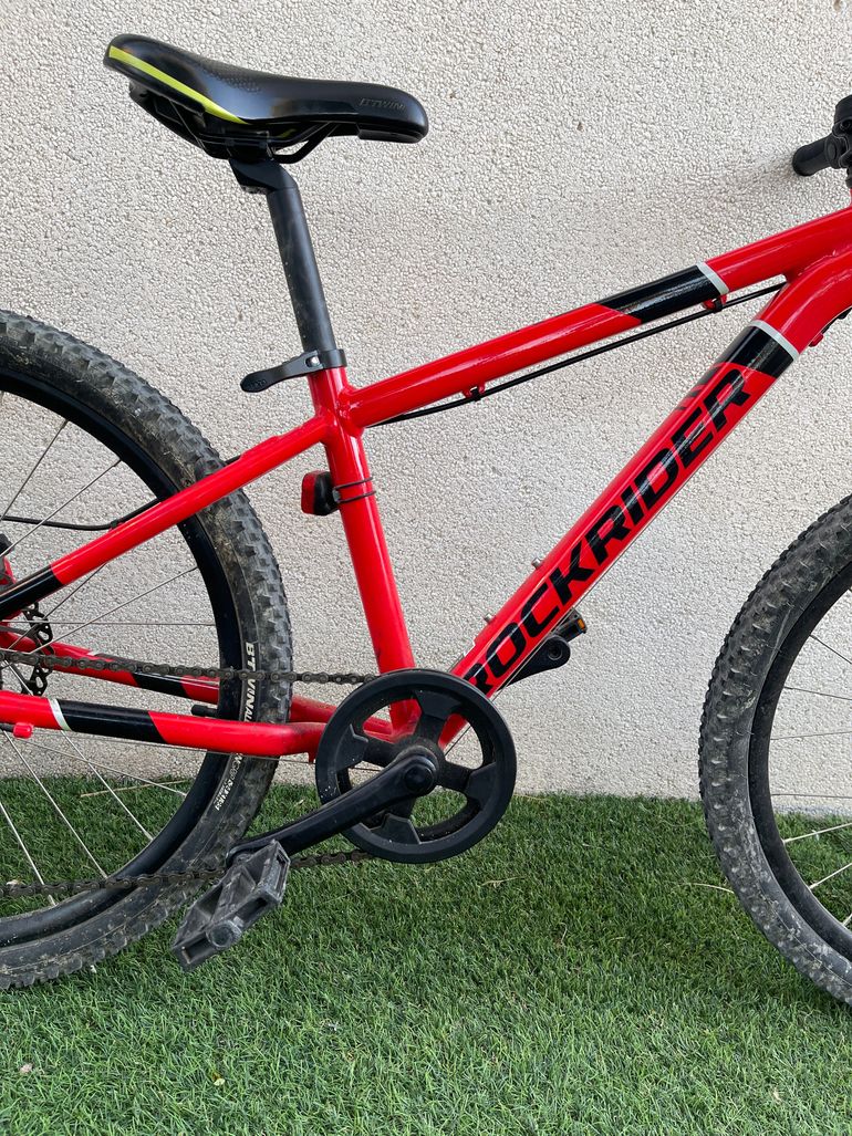 Used ROCKRIDER Kids' 24" 9-12 Years Mountain Bike ST 900 2024 2024 2024 Youth, Rot — image 4 of 6