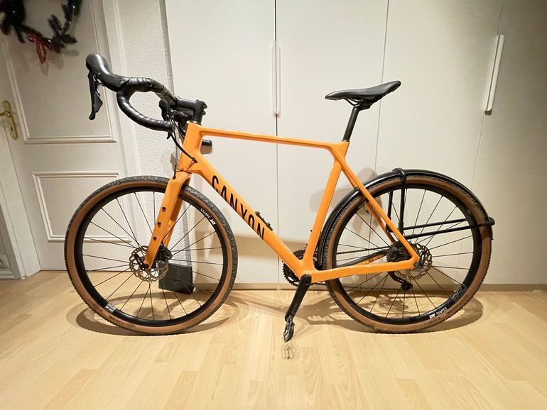 Used Canyon Grizl CF SL 6 2022 2022 Road & Gravel, Orange — image 2 of 7