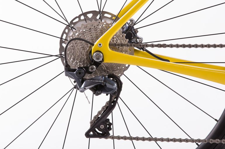 Used Cannondale Carbon 2 Ultegra (Yellow) 2022 Road & Gravel, Orange — image 7 of 9