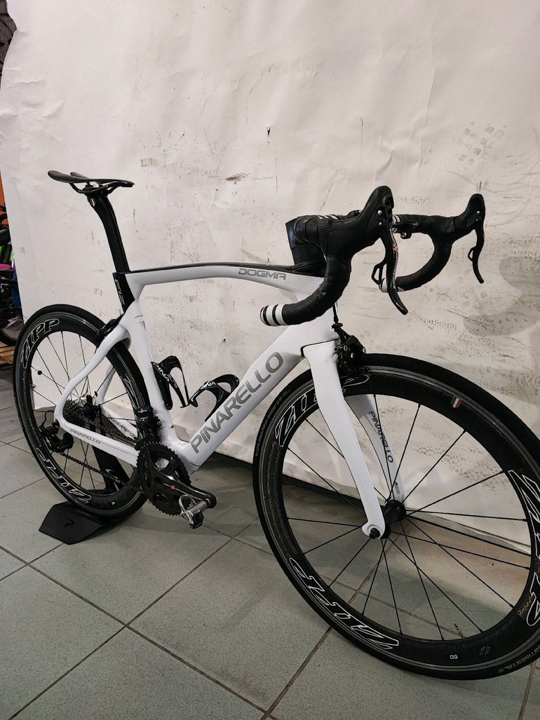 Used Pinarello F12 RIM BRAKE 2021 Road & Gravel, White — image 7 of 16