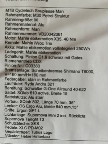 Gebrauchtes MTB Cycletech Souplesse GP 2024 2024 2024 Urban, Blau — Bild 9 von 9