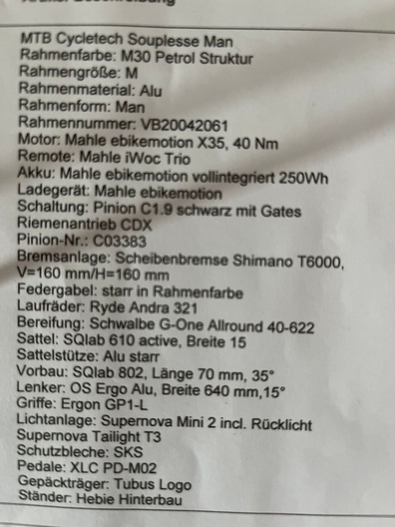 Gebrauchtes MTB Cycletech Souplesse GP 2024 2024 2024 Urban, Blau — Bild 9 von 9