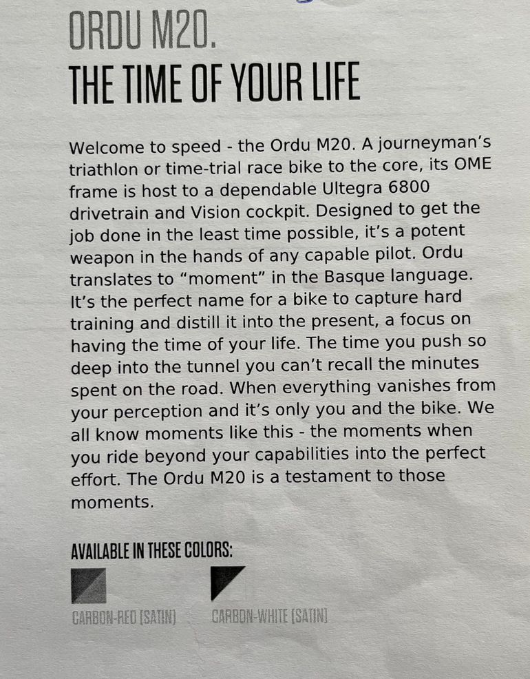 Used Orbea ORDU M20LTD 2016 Road & Gravel, Black — image 8 of 8
