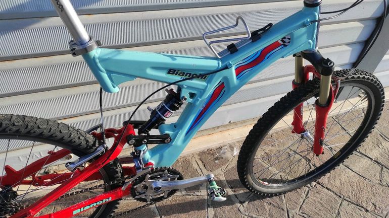 Used Bianchi MTB NTH DOWNHILL MARTINI RACING 1997 Mountainbike, Rosso — image 2 of 7