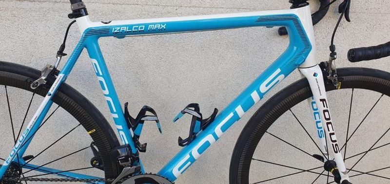 Used Focus Izalco MAX frameset + SRAM RED eTap 2x11 fullgroupset 2018 Road & Gravel, Blue — image 7 of 12