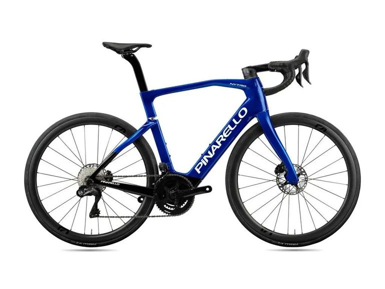 Used Pinarello Nytro E-Road E7 + Ultra Fast Carbon wheelset 2024 Road & Gravel, Blue — image 1 of 1