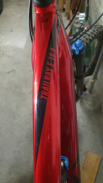 R RAYMON TrailRay Shimano Deore XT 2022 Mountainbike usato, Rosso — immagine 5 di 8