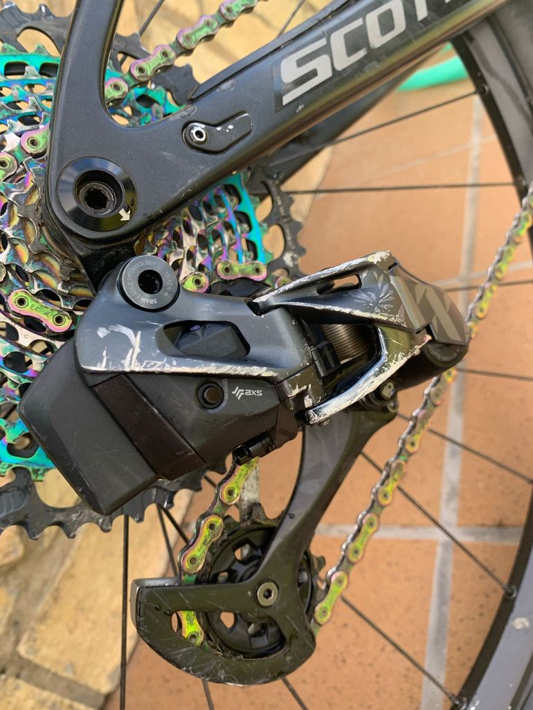 Used Scott Spark RC 900 SL AXS 2020 2020 Mountainbike, Light Gray, 29 — image 4 of 10