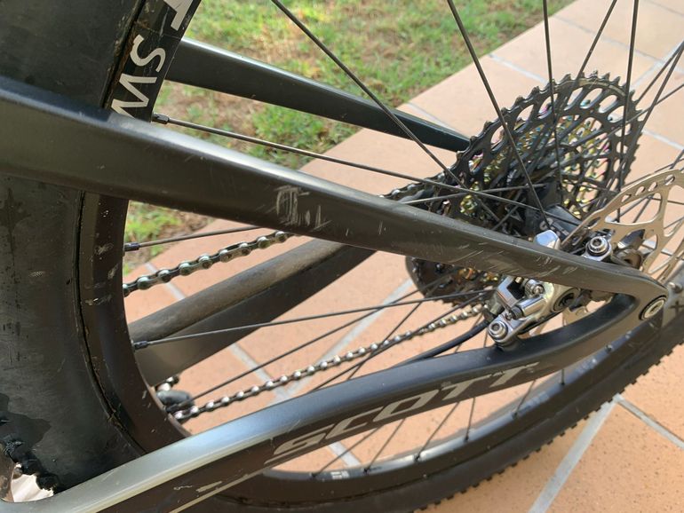 Used Scott Spark RC 900 SL AXS 2020 2020 Mountainbike, Light Gray, 29 — image 8 of 10