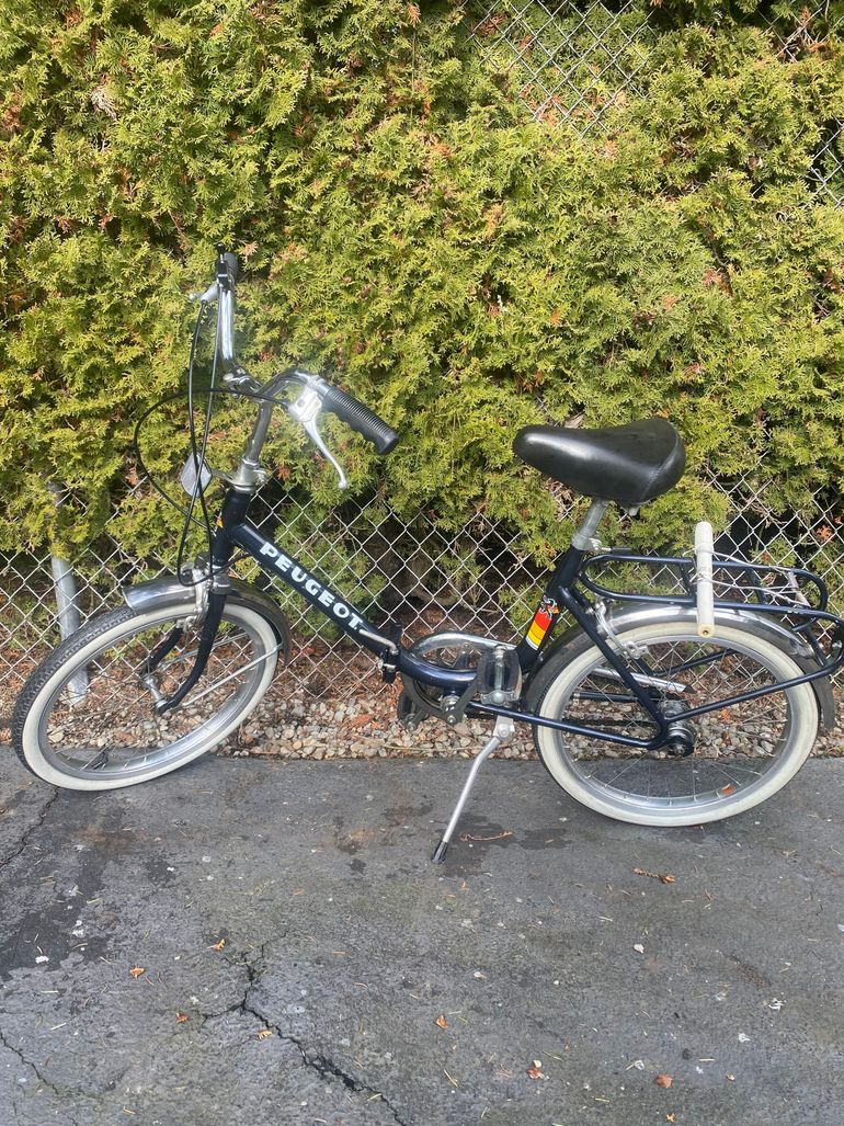 Used Peugeot 20” folding bike 1980 Road & Gravel, Black — image 1 of 4