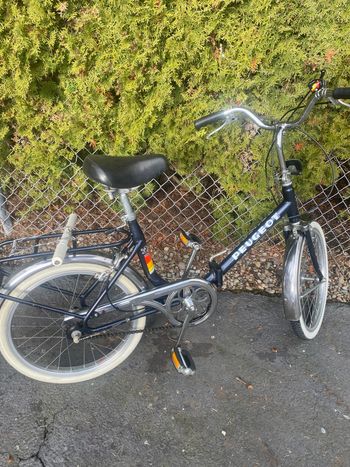 Used Peugeot 20” folding bike 1980 Road & Gravel, Black — image 4 of 4