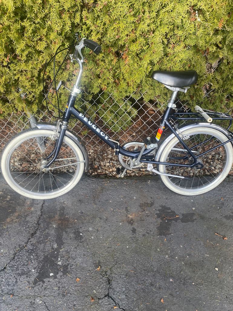 Used Peugeot 20” folding bike 1980 Road & Gravel, Black — image 3 of 4
