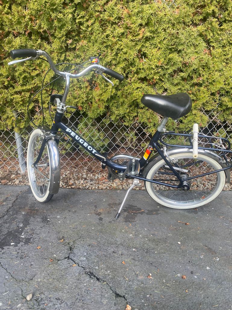 Used Peugeot 20” folding bike 1980 Road & Gravel, Black — image 2 of 4
