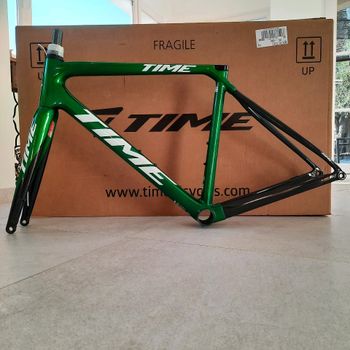 Used Time Alpe d'Huez disc 2023 Frameset 2023 Road & Gravel, Green — image 2 of 5