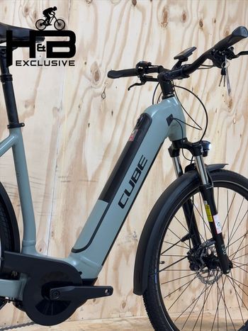 Used CUBE Kathmandu Hybrid One 625 SHIMANO 2024 Mountainbike, Light Gray — image 9 of 15