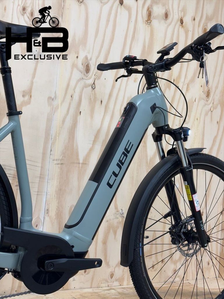 Used CUBE Kathmandu Hybrid One 625 SHIMANO 2024 Mountainbike, Light Gray — image 9 of 15