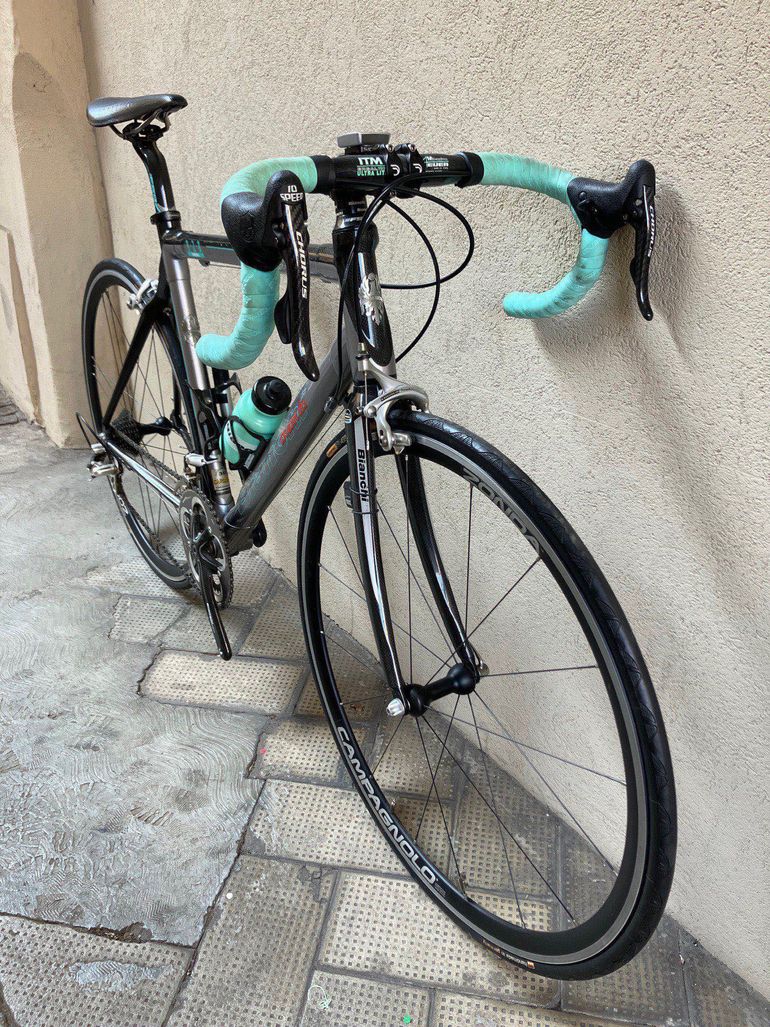 ■ bianchi plata 2007 Bianchi 928 Carbon Lugged with full Campagnolo Record