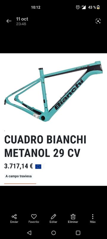 Tweedehands bianchi methanol cv 9.4 Frameset 2018 Mountainbike — afbeelding 5 van 7