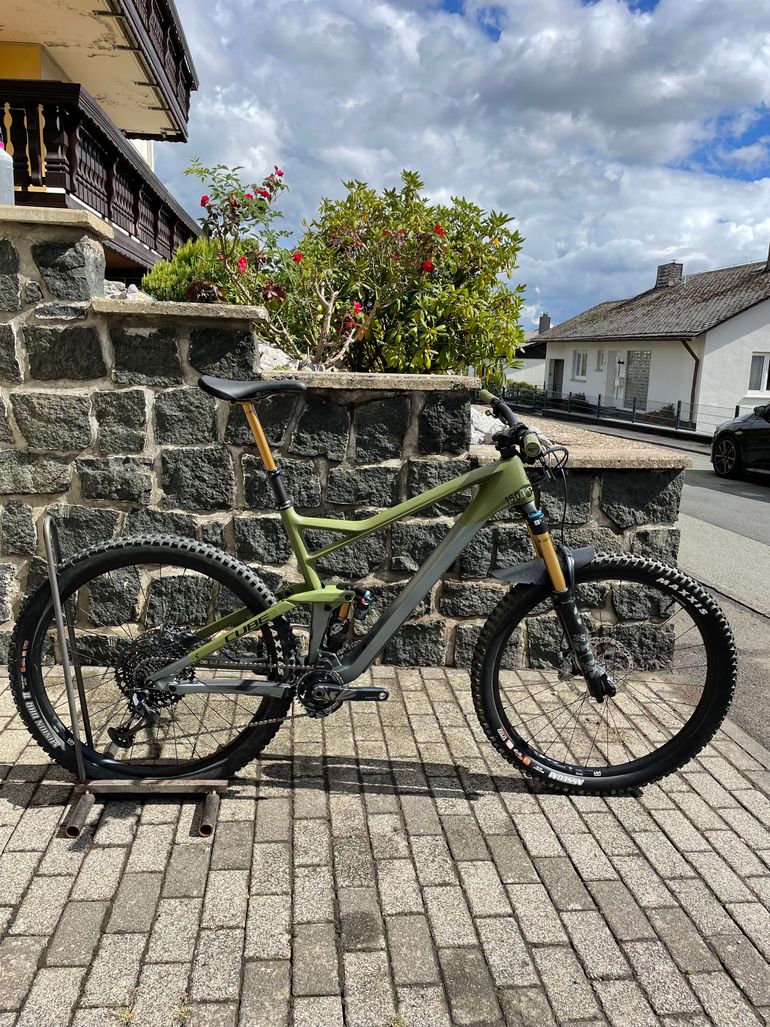 Used Cube Stereo 150tm 2020 Mountainbike, Green — image 3 of 7