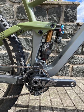 Used Cube Stereo 150tm 2020 Mountainbike, Green — image 2 of 7