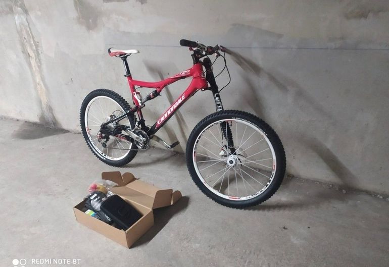 Used Cannondale RZ 140 3 CARBON 2010 Mountainbike, Red — image 1 of 3