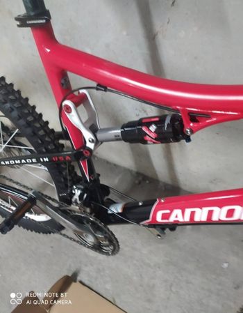 Used Cannondale RZ 140 3 CARBON 2010 Mountainbike, Red — image 3 of 3