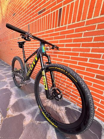Used Scott Spark RC World Cup EVO AXS 2022 2022 Mountainbike, Green, 29 — image 4 of 17