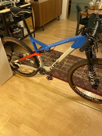Used CUBE AMS 100 C:68 SL 29 2021 Mountainbike, Blue — image 1 of 8