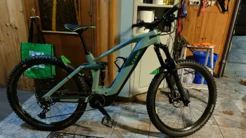 Used CUBE STEREO HYBRID 160 HPC SL 625 27.5 2020 Mountainbike, Verde — image 3 of 8