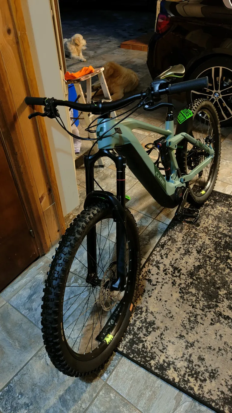 Used CUBE STEREO HYBRID 160 HPC SL 625 27.5 2020 Mountainbike, Verde — image 7 of 8