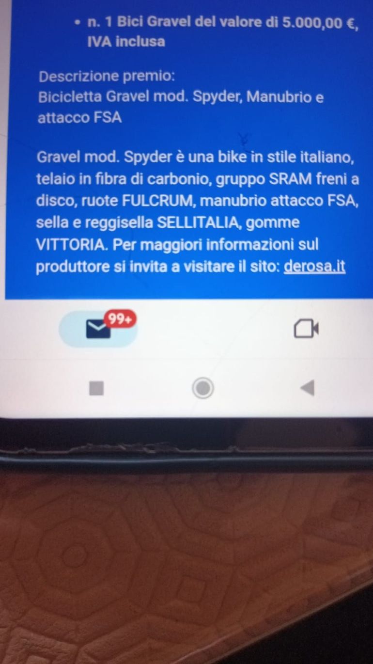 Brugt De Rosa Gravel Ekar 2022 2022 Road & Gravel — billede 8 af 8