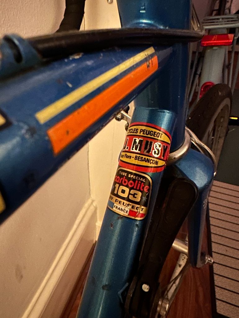 Used Peugeot Carbolite 103 1970 Road & Gravel, Azul — image 8 of 10