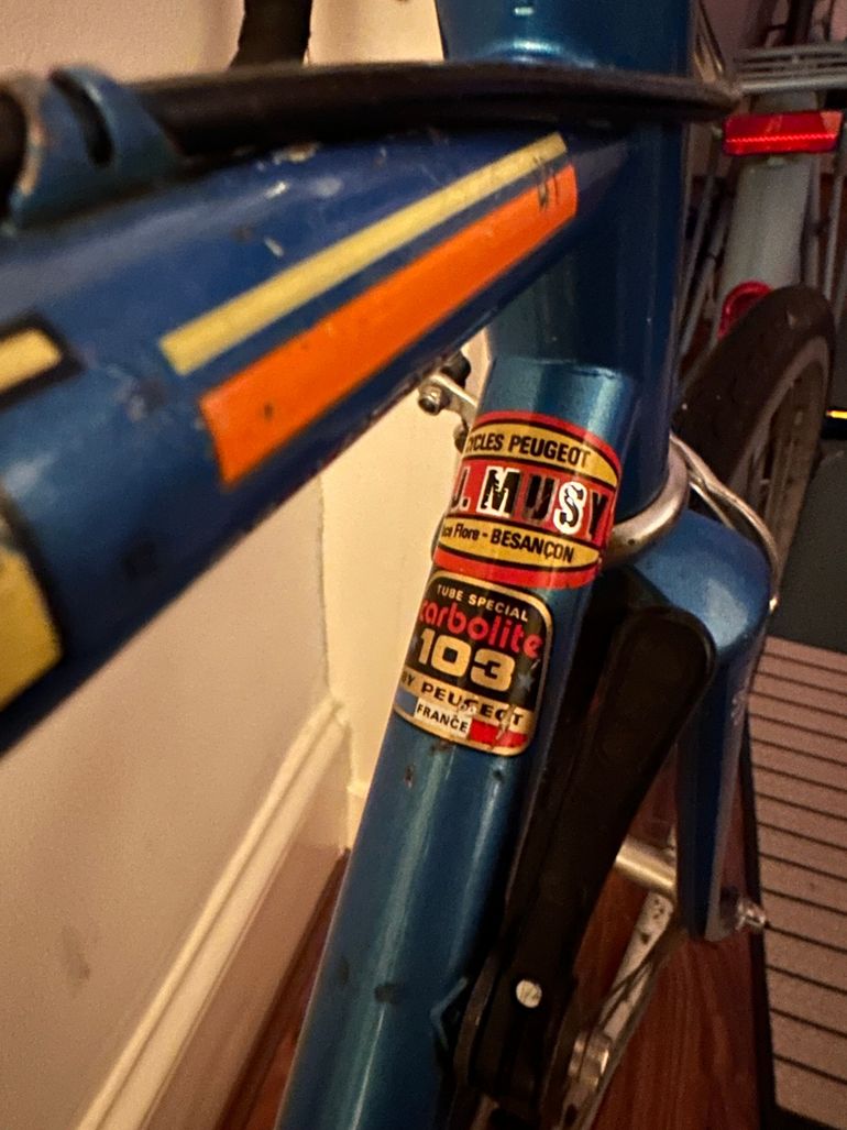 Used Peugeot Carbolite 103 1970 Road & Gravel, Azul — image 7 of 10