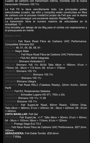Used Felt F5 2015 2015 Road & Gravel, Black — image 6 of 9